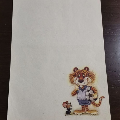 Letter papers like new, set of 6 pieces