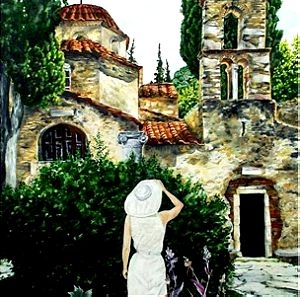 Greece 2002 Original Painting - Oil on canvas 70 x 90 x 3 cm (MARINA ROSS)