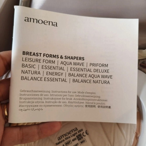 Amoena Natura Xtra Light 2SN silicone breast prosthesis new