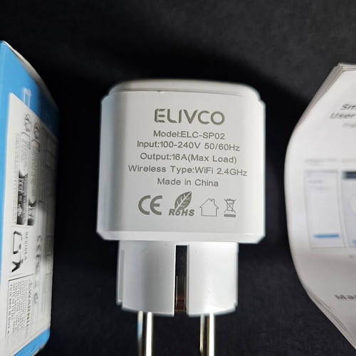 Smart Monoprisso Elivco Tuya Wi-Fi Smart Plug new