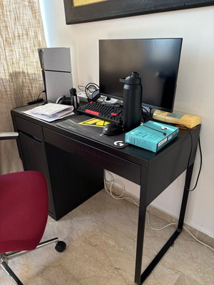Desk with cabinets and drawer like new