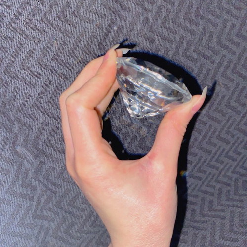 Diamond used for fairy core room decor with broken base