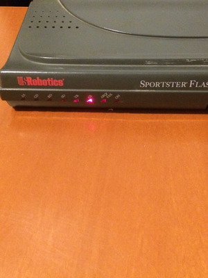 US Robotics Sportster Flash Modem used with cable and power adapter