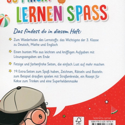 Ferien-Lern-Spaß New Learning Book for 4th Grade