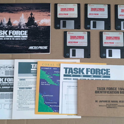 Task Force 1942 MicroProse PC like new, Big Box