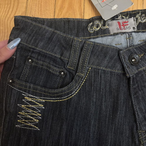 Y2K Vintage Capri Jeans dark denim brand new with tags, size S
