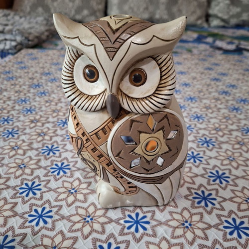 Διακοσμητική κουκουβάγια νέα, πολυρεζίν, 20x12x8 εκ.
