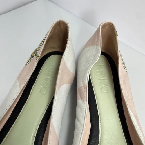 Kenzo leather ballerinas used, size 37, beige