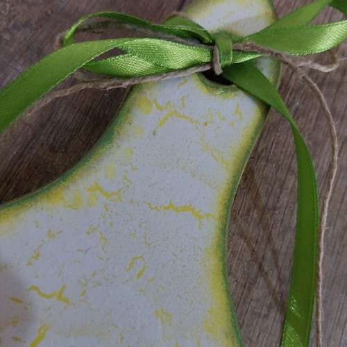 Decorative cutting board with lemon handmade, new