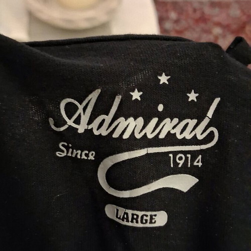 T shirt Admiral women's black silver like new, size L