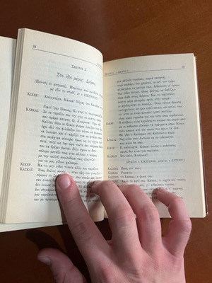 Julius Caesar used book in Greek
