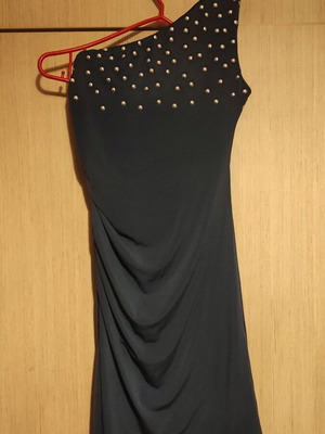 Blue fitted dress with studs like new