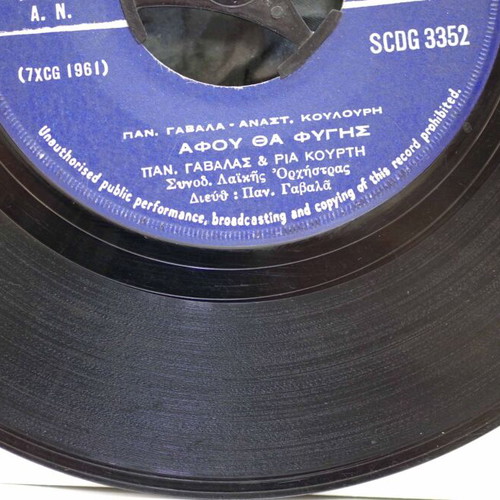 Panos Gavalas & Ria Kourti Vinyl 7'' used, laiko