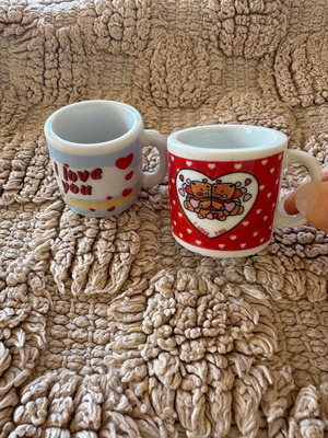 Κούπες μινιατούρες y2k καινούργιες, πορσελάνινες