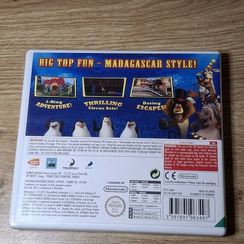 Madagascar 3 Nintendo 3DS game like new