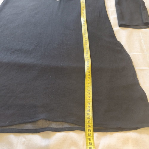 Knock black women's beach tunic dress large, like new, polyester