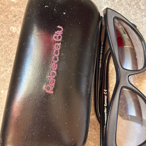 Rebecca Blu women's sunglasses like new, black acetate frame