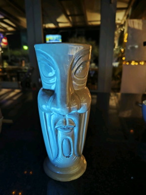 Tiki collectible cocktail glass 20 cm new, 600 ml capacity
