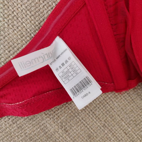 Mariemeili Top Swimsuit 80 C Red New Pin Up Style