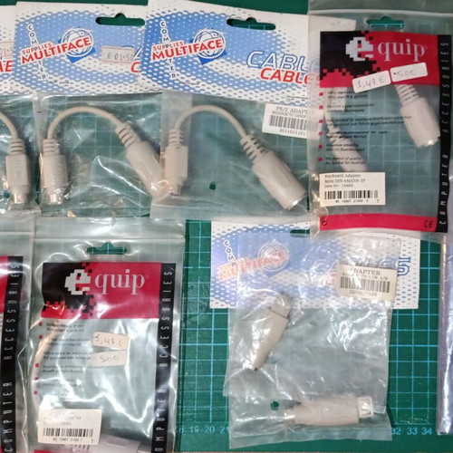 Mouse/Keyboard Adapter set 8 pcs M2F and F2M new
