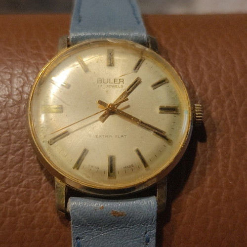 Buler Extra Flat 17 Jewels Swiss Made Vintage Mechanical Watch