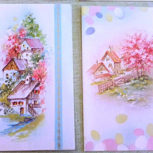 Cecami Milano Vintage Greeting Cards Set of 4 New