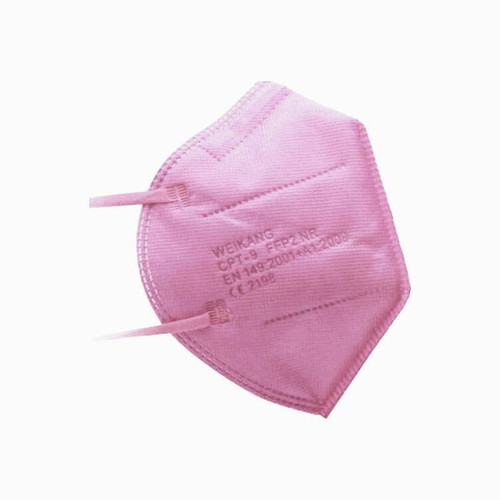 Weikang FFP2 NR Filtering Half Mask, pink, pack of 20