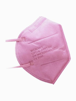 Weikang FFP2 NR Filtering Half Mask, pink, pack of 20