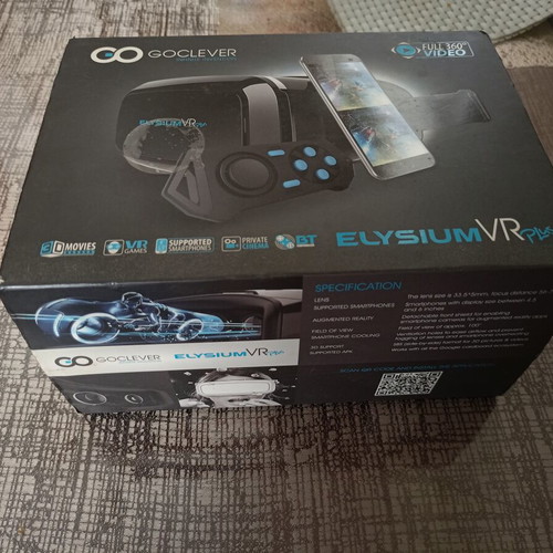 GoClever Elysium VR Plus virtual reality glasses with Bluetooth controller