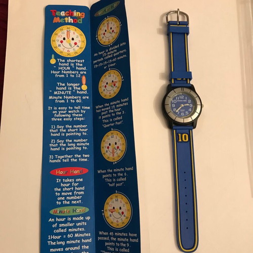 Jacques Farel Kids Watch new, blue and silver, unisex