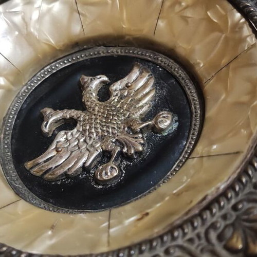 Silver-plated wall plate used