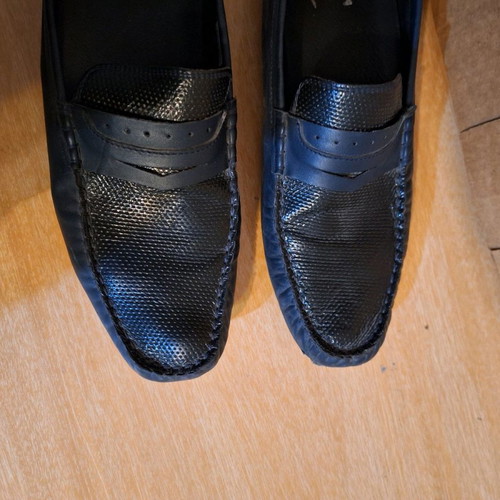 Men's moccasins used, leather, size 44