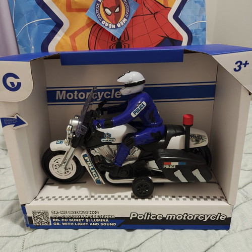 Police motorcycle toy new, for ages 3+