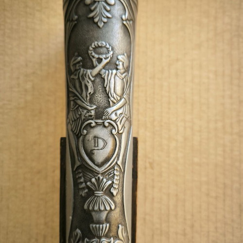 Pirate pistol replica used, carbine type with long barrel