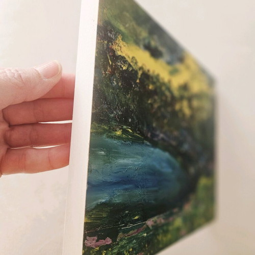 Original oil painting “It’s the spring in my heart” like new on canvas