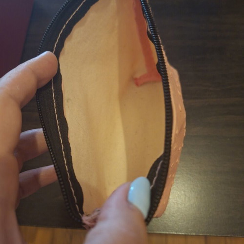 Toiletry bag used, soft pink