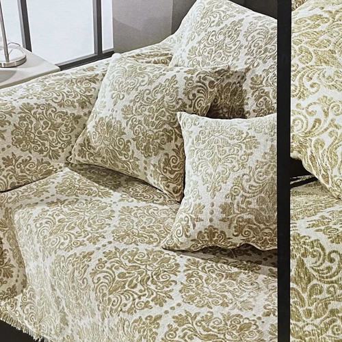 Set of three new throws (two-seater, three-seater, armchair + 2 pillowcases)