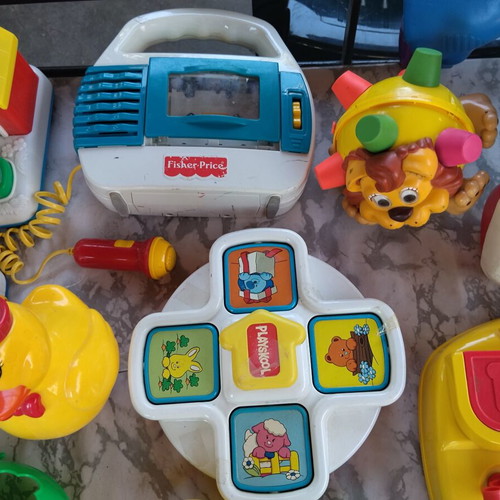 Baby educational toys used, 90s-00s decade, Fisher Price, Playskool