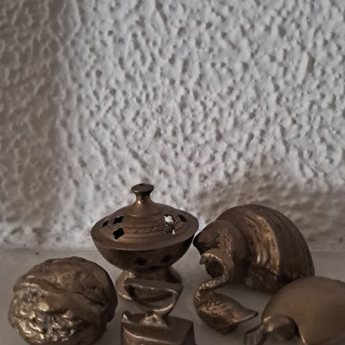 Brass miniatures like new, set of 6 pieces
