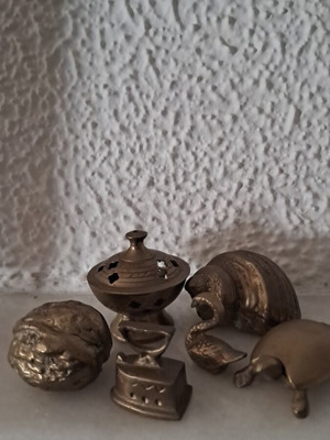 Brass miniatures like new, set of 6 pieces