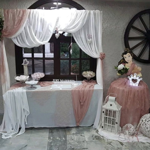 Baptism decor Princess theme like new, handmade
