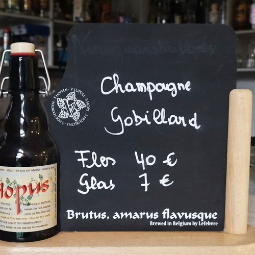 Promotional menu for establishment new with beer bottle