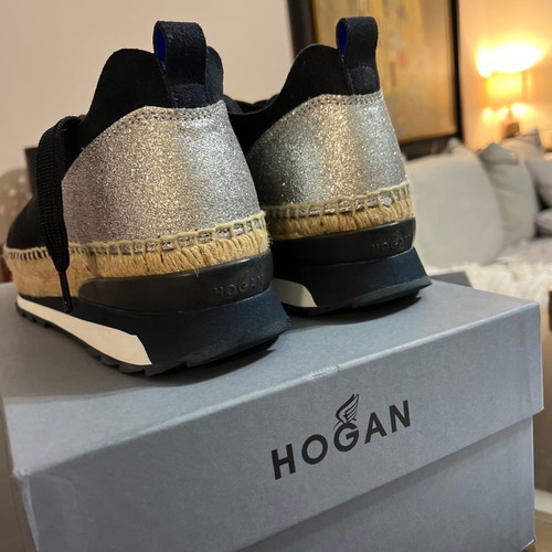 Hogan Rebel espadrilles dark blue size 38 like new