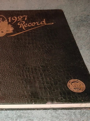 1927 Record book like new, English