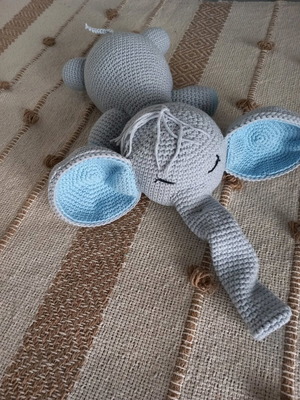 Amigurumi elephant new handmade knitted doll 37 cm