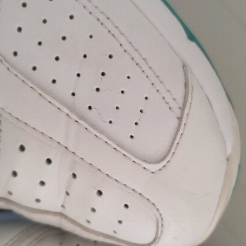 Adidas sneakers used, size 39, white with turquoise