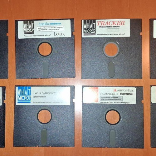 What Micro 5.25-inch software disks used, pack of 8