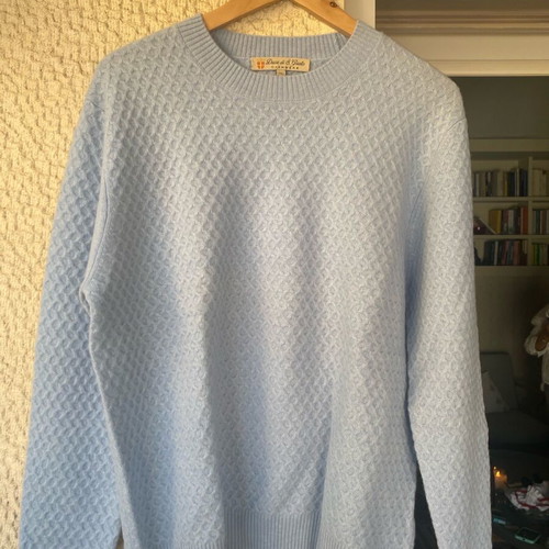 Duca di S.Giusto blue cashmere pullover XL new