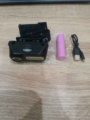 Φακός κεφαλής καινούργιος με φόρτιση USB και 6 λειτουργίες