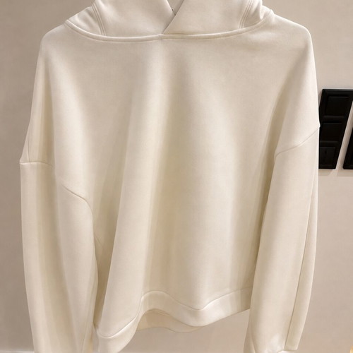 Zara white unisex hoodie sweatshirt, size L